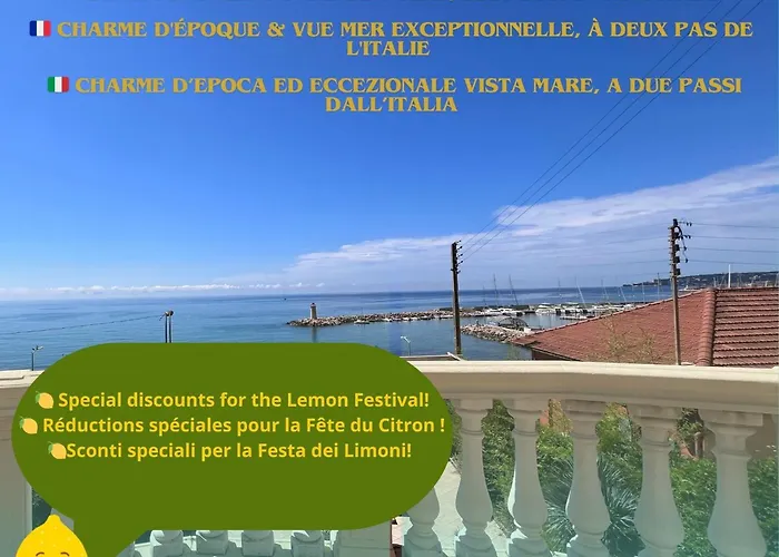 10\' Monaco - 10\' Italia - Incantevole Vista Mare